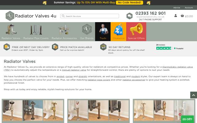 Escaparate de Radiator Valves