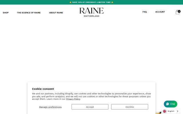 RAINE storefront