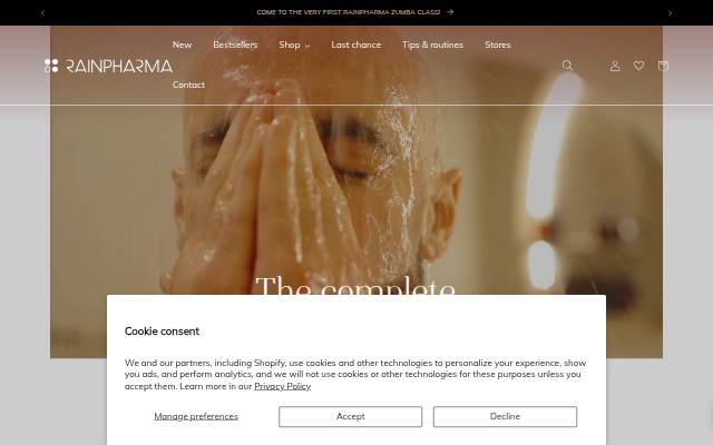 RainPharma storefront
