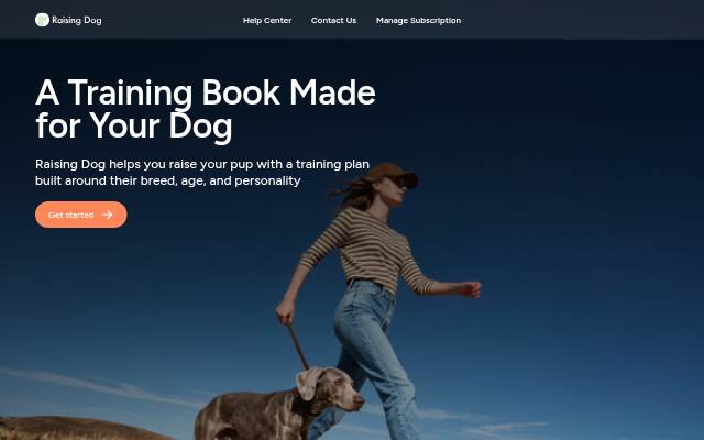 Raising Dog: #1 Personalized Dog Training Book &amp; App storefront