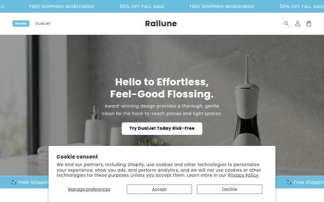 Rallune storefront