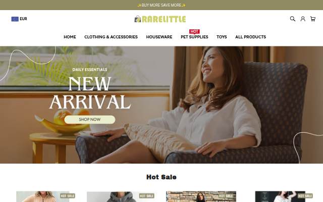 RARELITTLE storefront