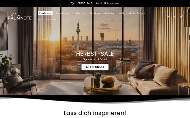 Raumnote storefront