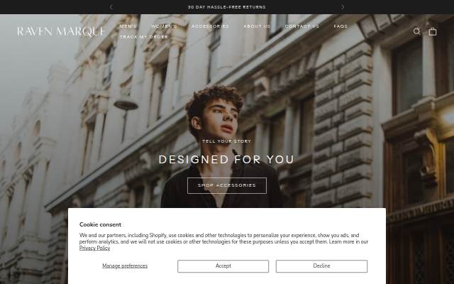 Raven Marque storefront