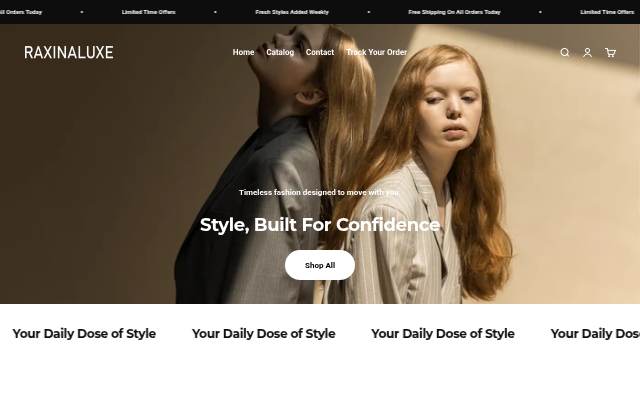 Raxinaluxe storefront