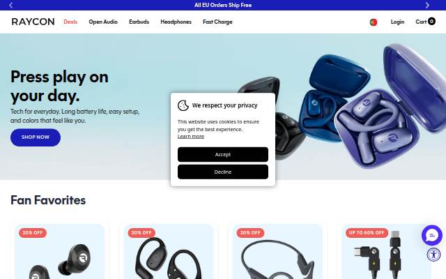 Raycon storefront