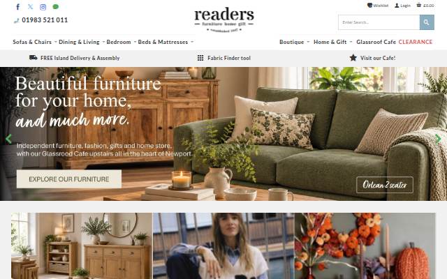Montra da Sofas Furniture Fashion Gifts Cafe Isle of Wight