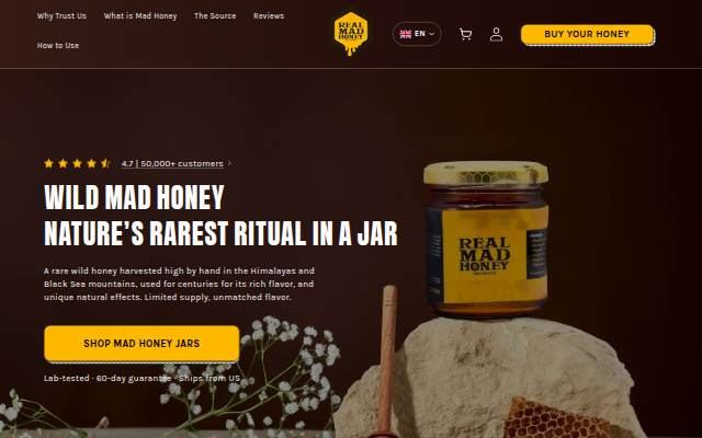 Startseite von Real Mad Honey