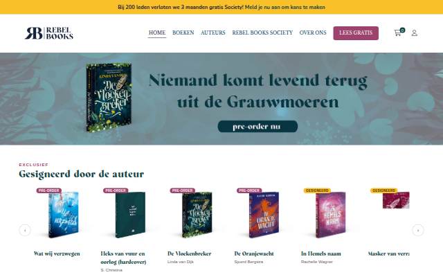 De uitgeverij voor Young Adults storefront