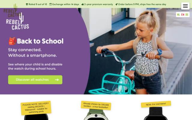 Rebel Cactus: the coolest smartwatch for kids! storefront
