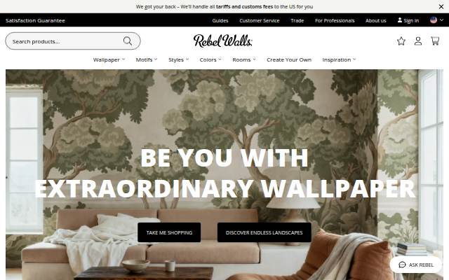 Rebel Walls storefront