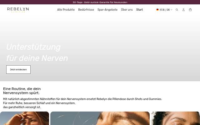 Startseite von Rebelyn