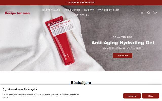 Recipeformen.se storefront