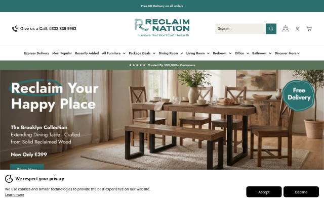 Reclaim Nation storefront