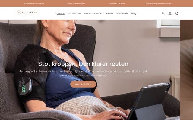 recoverme.dk storefront