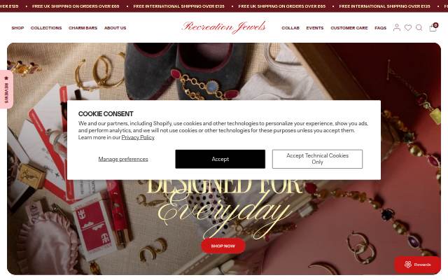 Recreation Jewels storefront
