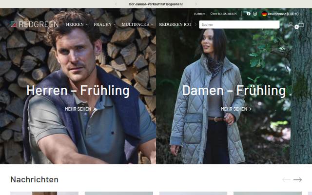 Startseite von REDGREEN