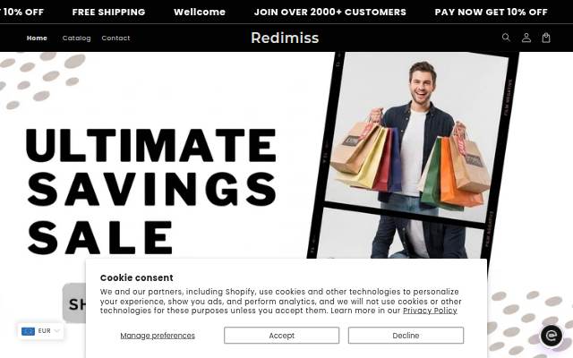 Redimiss storefront