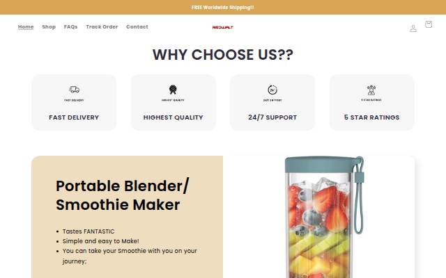 Redwalt.com storefront