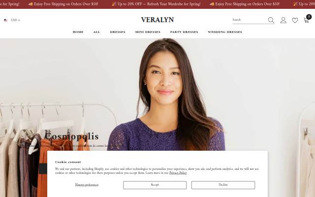 Veralyn storefront