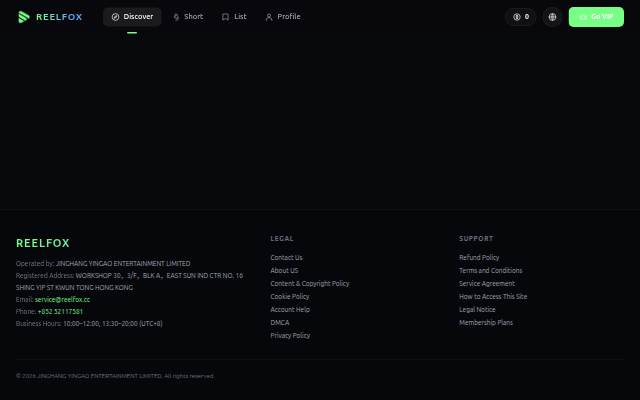 ReelFox App storefront