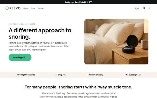 Reevo Health storefront