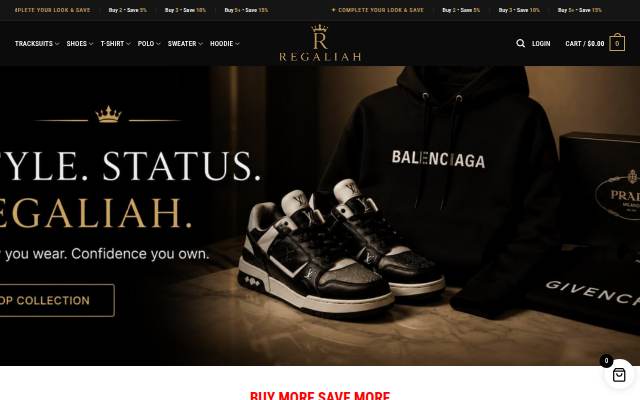Regaliah storefront