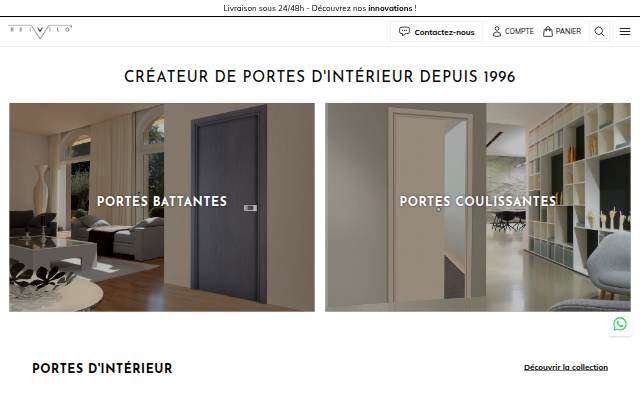 Startseite von Fabricant de Portes d'Intérieur et Poignées de Portes