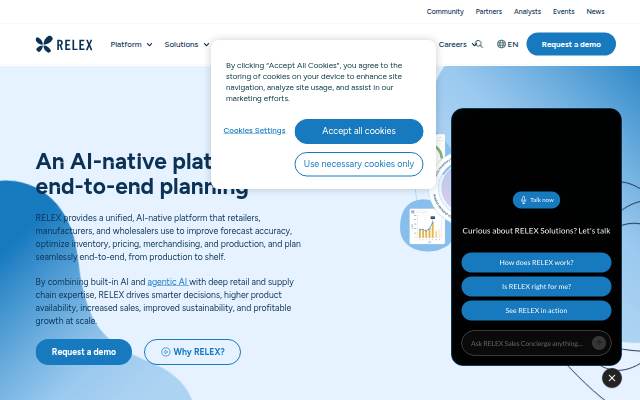 RELEX Solutions storefront