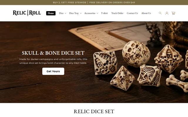 Relic Roll storefront