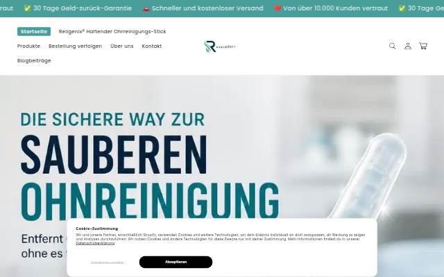 Religenix storefront