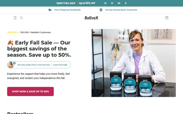 ReliveX International storefront