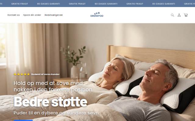 Startseite von DrømPod