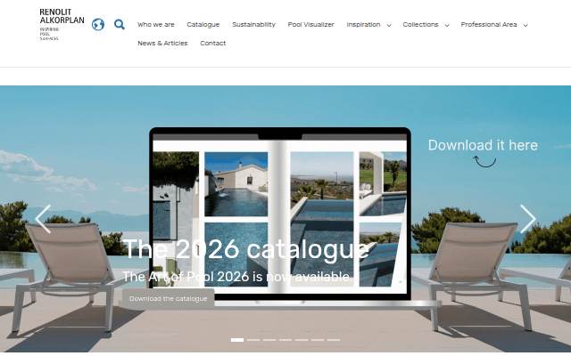 Inspiring pool surfaces storefront