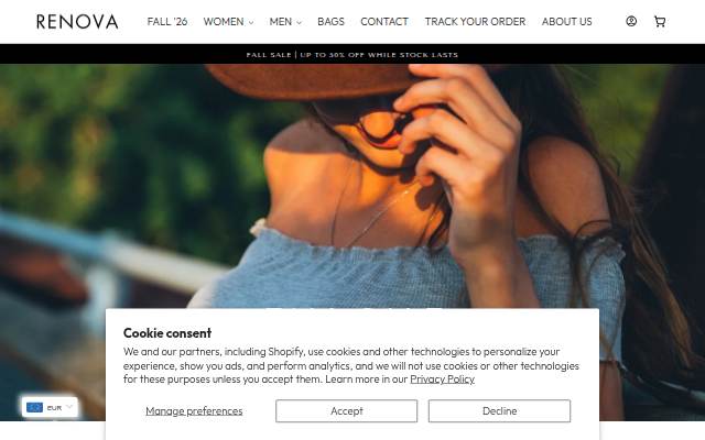 Renova Fashion storefront