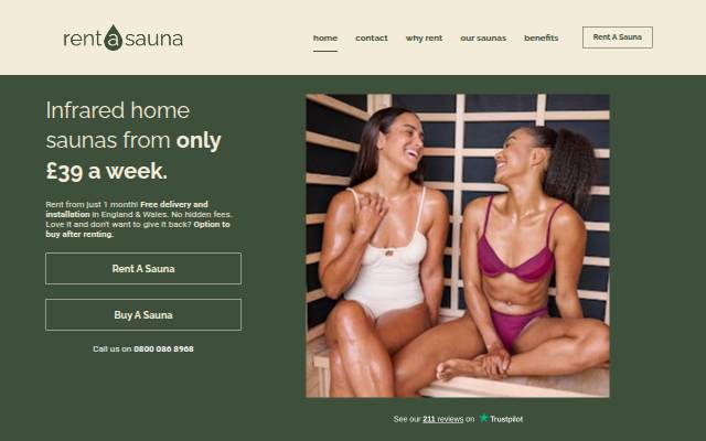 Montra da Rent A Sauna - UK infrared sauna rental