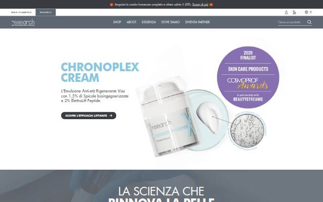 Startseite von Research® / Precision Molecular Skincare