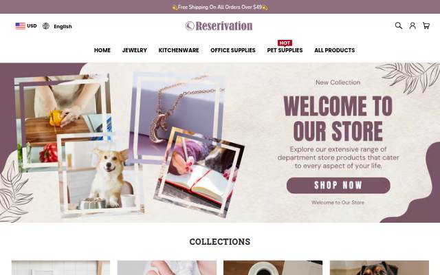 RESERIVATION storefront