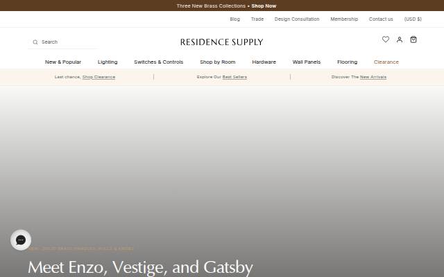 Residence Supply storefront