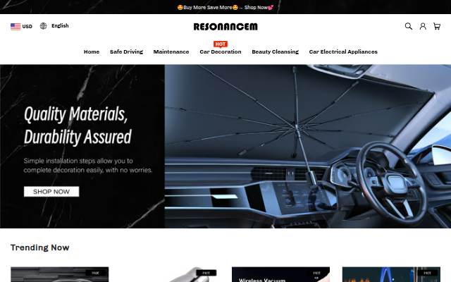 Resonancem storefront