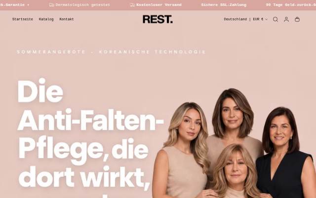 REST cosmetic storefront