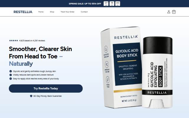 Startseite von Restellia