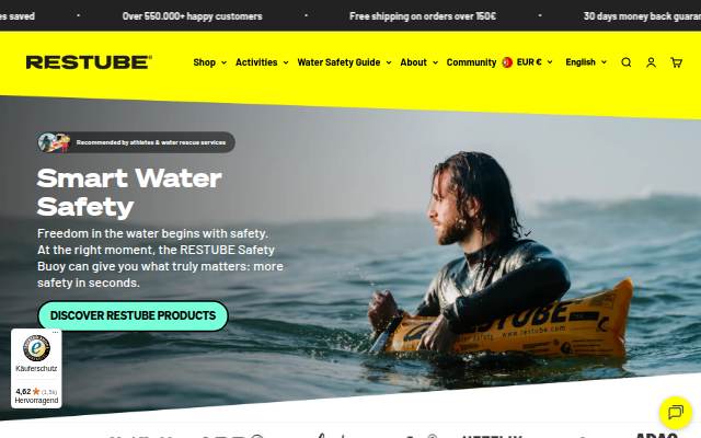 Restube EU storefront