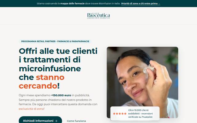 Startseite von Bioceutica Milano · Programma Retail Partner per Farmacie