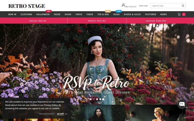 Retro Stage - Chic Vintage Dresses and Accessories storefront