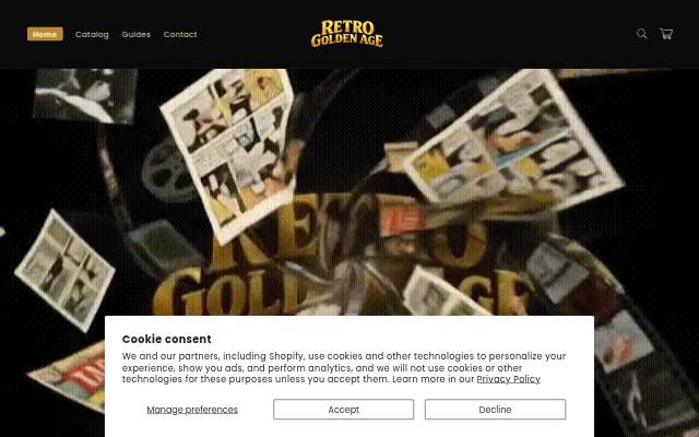 Retro Golden Age storefront