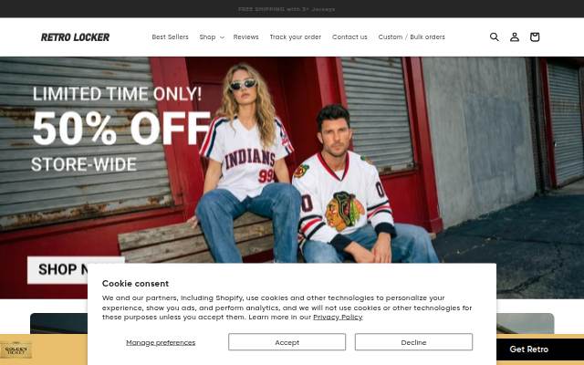 Retro Locker storefront
