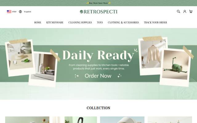 RETROSPECTI storefront
