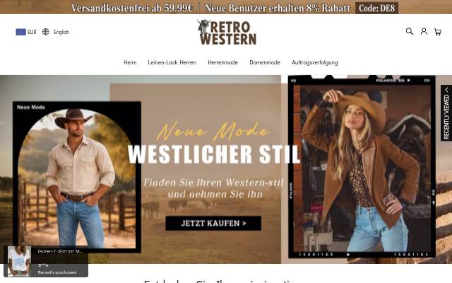 Retrowestern storefront