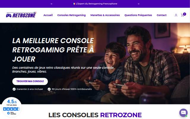 Retrozone France storefront